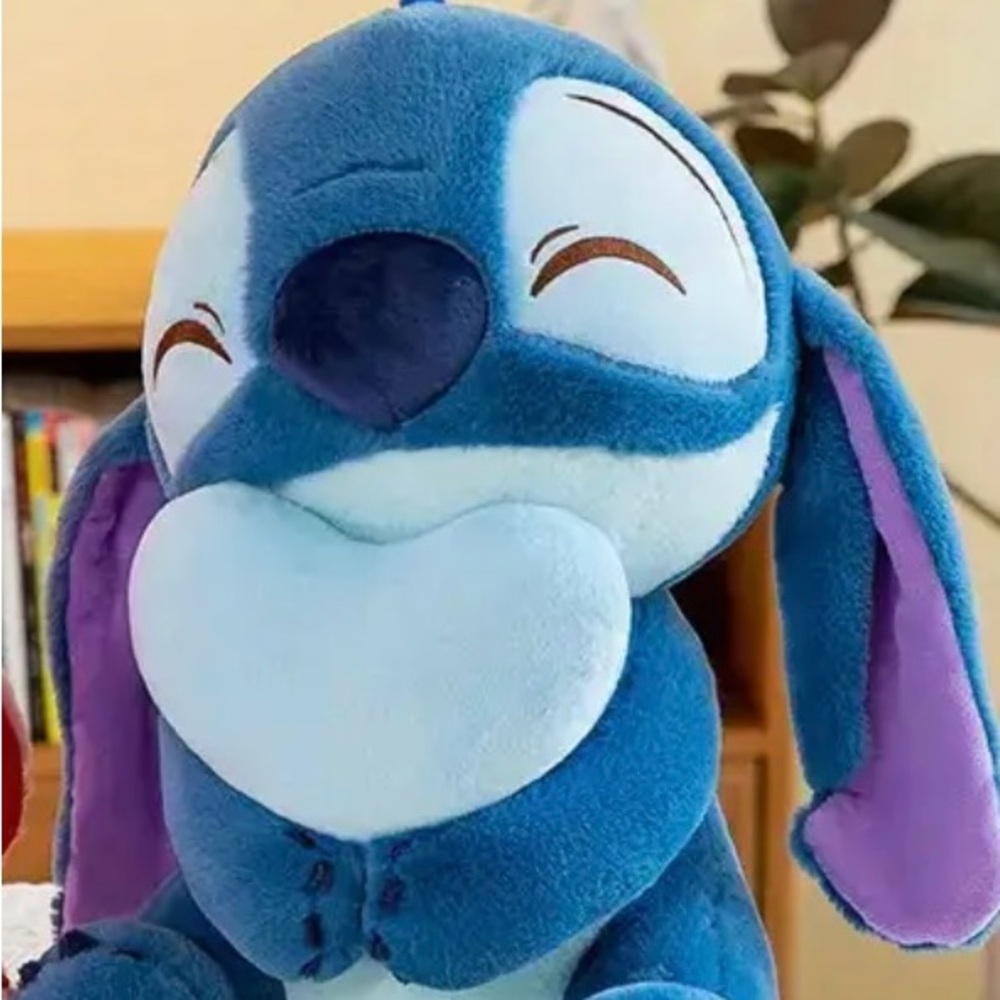 Blue Plush Toy with Heart
